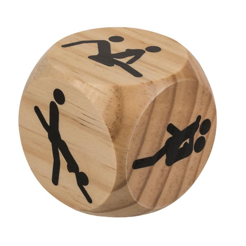 Wooden Dice Kamasutra 6 x 6 cm