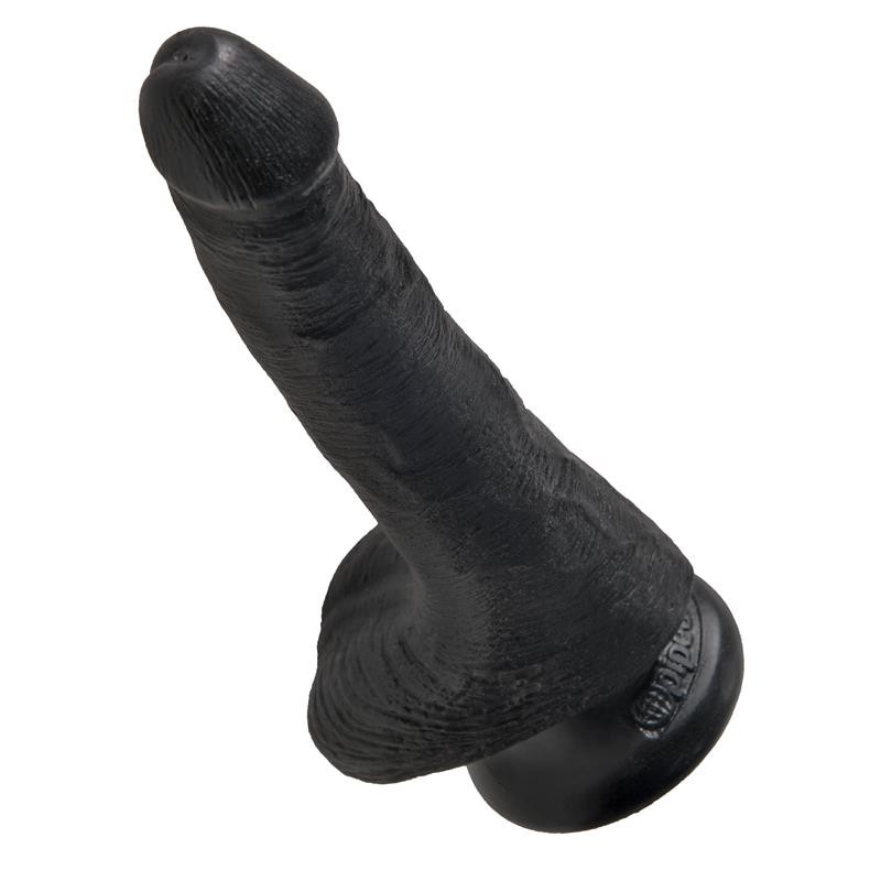 King Cock Cock with Balls 6 Black