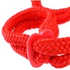 Fetish Fantasy Series Silk Rope Love Cuffs Red