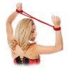 Fetish Fantasy Series Silk Rope Love Cuffs Red