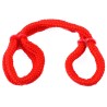 Fetish Fantasy Series Silk Rope Love Cuffs Red