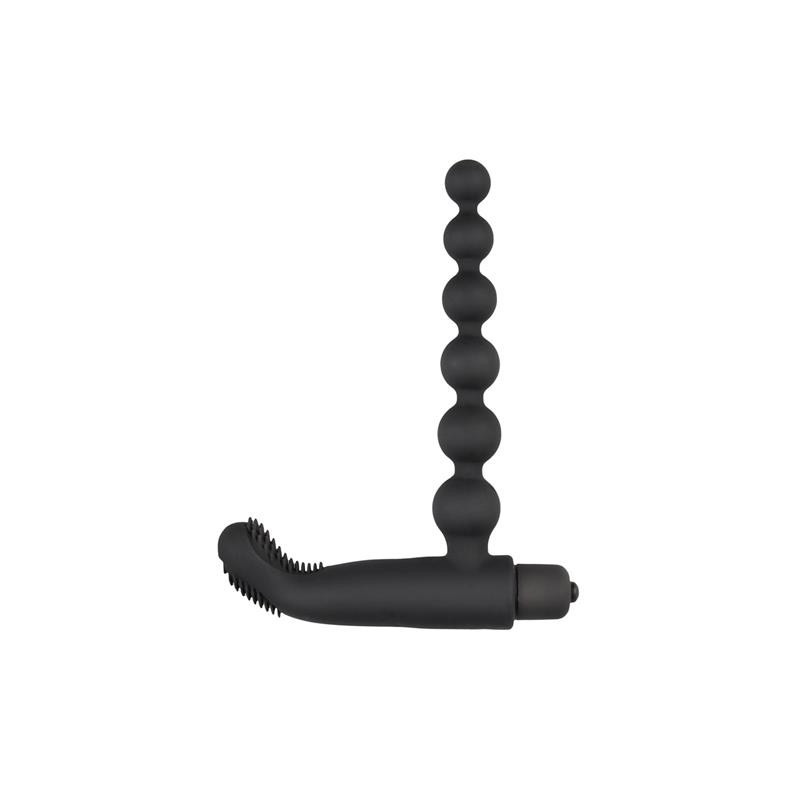 Beaded Buddy Anal Vibrator Black