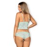 Delicanta Lace Top and Panties Mint