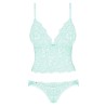 Delicanta Lace Top and Panties Mint