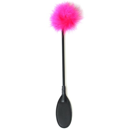 Secret Play Oval Riding Crop with Marabou Feather