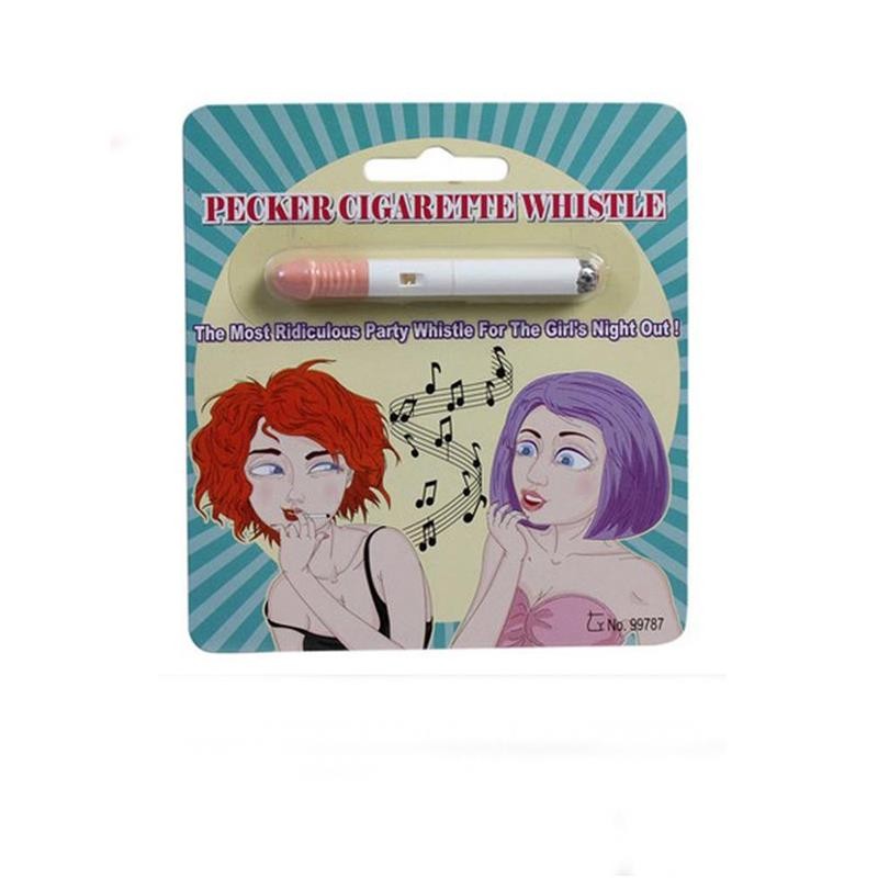 Fake Cigarrette and Whistle Penis Shaped