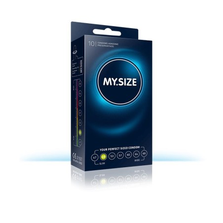 My Size Natural Latex Condom Size 49 Box of 10 units