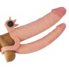 X Tender Plus Extension Penis Sleeve with Vibrating Bullet and Anal Dildo