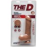 Dual Density Dildo Uncut D with Testicles 7 Ultraskyn Caramel