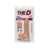 Dual Density Dildo Realistic D Slim with Testicles 7 Vanilla