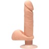 Dual Density Dildo Perfect D with Vibration and Testicles 7 Vanilla