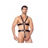 Adjustable Leather Harness with Rings