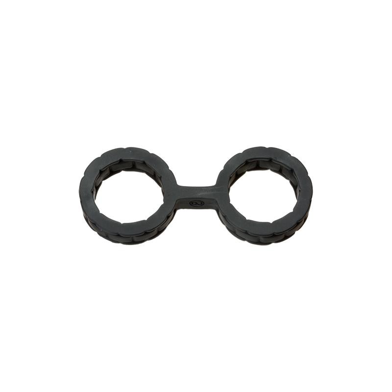 Japanese Handcuffs for Bondage Premium Silicone Size S Black