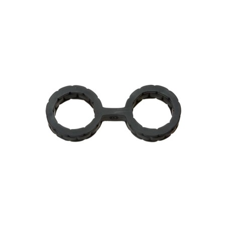 Japanese Handcuffs for Bondage Premium Silicone Size S Black