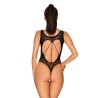 Open Fishnet Bodysuit Black