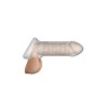 Penis Sleeve with Testicles Strap Clear