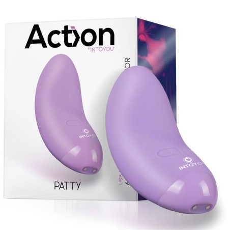 Patty Mini Massager Silicone USB Purple