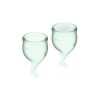 Feel Secure Menstrual Cup Light Green Pack of 2