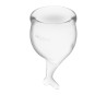 Feel Secure Menstrual Cup Transparent Pack of 2