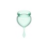 Feel Good Menstrual Cup Light Green Pack of 2