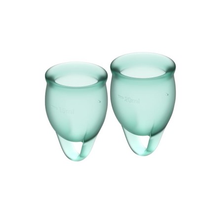 Feel Confident Menstrual Cup Dark Green Clave Pack of 2