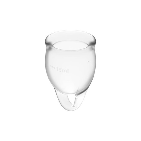 Feel Confident Menstrual Cup Transparent Pack of 2