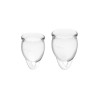 Feel Confident Menstrual Cup Transparent Pack of 2