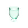 Feel Confident Menstrual Cup Light Green Pack of 2