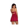 Rosalyne Babydoll and Thong Red