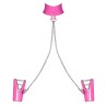 Lollypopy Collar with Wrist Cuffs Wet Pink