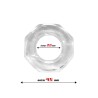 Cock Ring Super Flexible Polygon 22 cm Clear