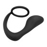 Randal Butt Plug with Penis Ring Silicone Black