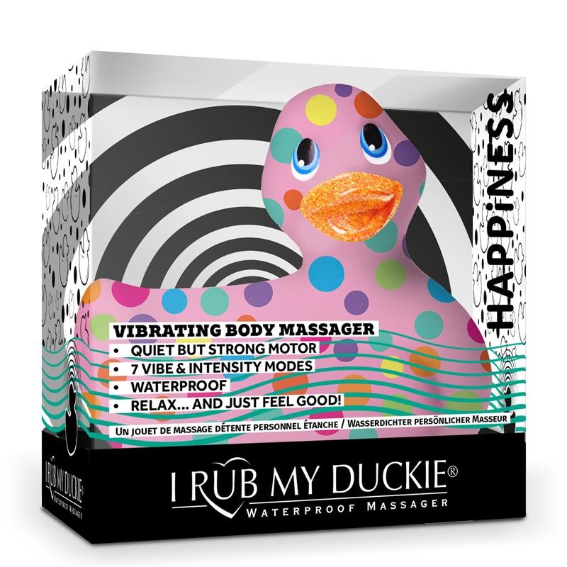 Stimulator I Rub My Duckie 20 Happiness Pink and Multi Color