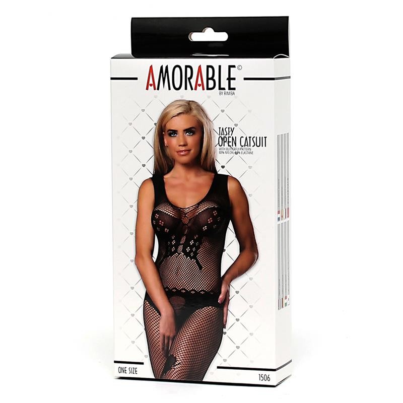 Open Bodystocking Butterfly One Size