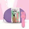 Mister Bunny Massage Vibe with 2 Silicone Caps Pink