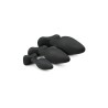 Set 3 Plugs Silicone Black