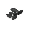 Set 3 Plugs Silicone Black