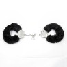 Furry Metal Handcuffs Black