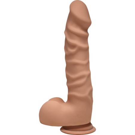 Dual Density Dildo RaginD with Balls 75 Caramel