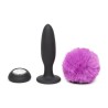 Anal Plug with Vibration and Remote Control Double Base Purple Large