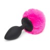 Butt Plug with Fur Tail Pink Medium