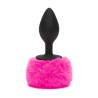 Butt Plug with Fur Tail Pink Medium