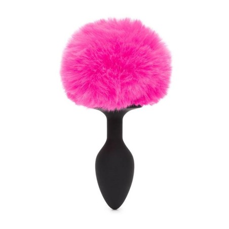 Butt Plug with Pink Fur Tail Small