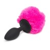 Butt Plug with Pink Fur Tail Small