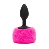 Butt Plug with Pink Fur Tail Small