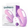 Brightmauve Couples Vibrator Two Motors Remote Control USB Silicone