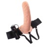 Fetish Fantasy Series 20 cm Vibrating Hollow Strap On Flesh