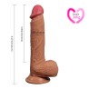 Dual Layer Silicone Dildo Dean 21 cm