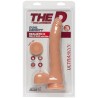 Dual Density Dildo Realistic D Slim with Testicles 9 Vanilla