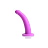 Navigator Silicone G Spot Dildo with Harness Purple